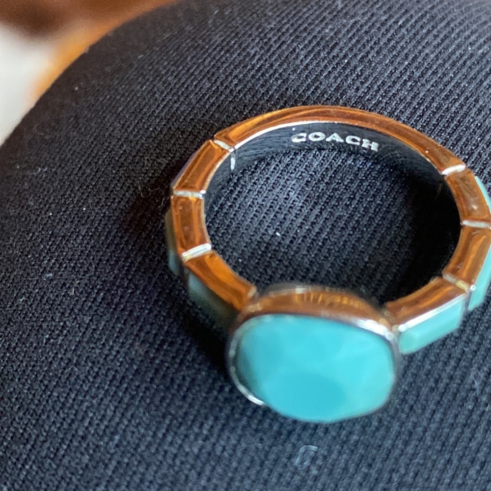 Coach ring… Turquoise 🌺 - Picture 2 of 3